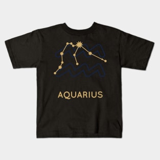 Aquarius Sign Kids T-Shirt